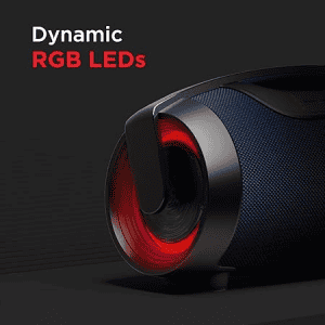 boAt Stone 1450 Portable Wireless Bluetooth Speaker | RGB LEDs | IPX5 Water Resistance | 40 W | Blue Thunder
