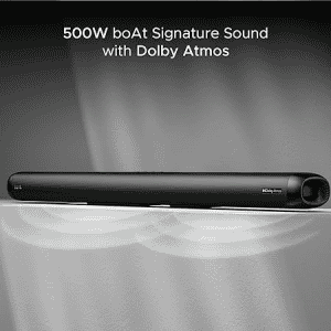 boAt Aavante Bar 5500DA 500W Bluetooth Soundbar | Dolby Atmos | 5.1.2 Channel | Premium Black