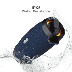boAt Stone 1450 Portable Wireless Bluetooth Speaker | RGB LEDs | IPX5 Water Resistance | 40 W | Blue Thunder