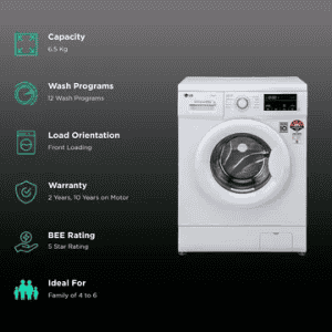 LG  | FHM1065SDWB | 6.5 kg | Fully Automatic Front Load Washing Machine | White