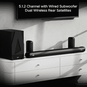 boAt Aavante Bar 5500DA 500W Bluetooth Soundbar | Dolby Atmos | 5.1.2 Channel | Premium Black