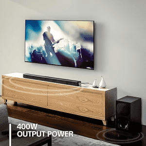 Sony Soundbar for TV with Wireless subwoofer | 3.1 CH | Dolby Atmos | Home Theater System | Black | HT G700