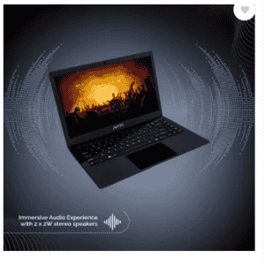 Avita SATUS Intel Celeron Dual Core N4020 | 4 GB/128 GB SSD/Windows 11 Home | NU14A1INC43PN-MB Laptop | Matt Black