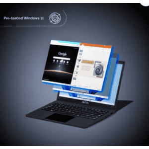 Avita SATUS Intel Celeron Dual Core N4020 | 4 GB/128 GB SSD/Windows 11 Home | NU14A1INC43PN-MB Laptop | Matt Black
