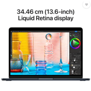 Apple 2022 MacBook AIR Apple M2 | 16 GB/256 GB SSD/Mac OS Monterey | Z160000Z4 | 13.6 Inch | Midnight