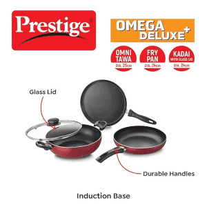 Prestige Omega Deluxe Plus BYK Set of 3 | Black and Red
