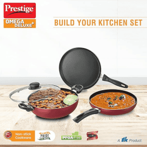Prestige Omega Deluxe Plus BYK Set of 3 | Black and Red