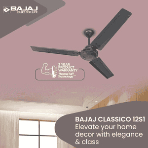 BAJAJ Classico pro Ceiling Fan | 1S | 1200 MM | 3 Blade