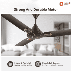 Orient | Electric Jazz Trendz  | Durable Copper Motor | 3 Blade  | 1200 mm | Ceiling Fan  | Metallic Bronze Copper  Orange
