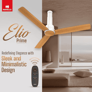 Havells Elio Prime Ceiling Fan | Bldc | Remote Controlled | 5 stars | Pinewood Pearl White