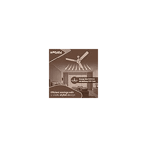 Bajaj  |  ENERGON PRIME BLDC AMBER | 1200Mm |  5 star | Remote Control |  Energyefficient Ceiling Fans  | Gold