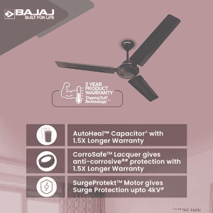 BAJAJ Classico pro Ceiling Fan | 1S | 1200 MM | 3 Blade