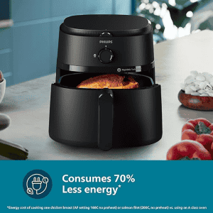 PHILIPS | NA120/00 | Air Fryer | 4.2 Liter |  Air Fryer Rapid Air Technology | Black