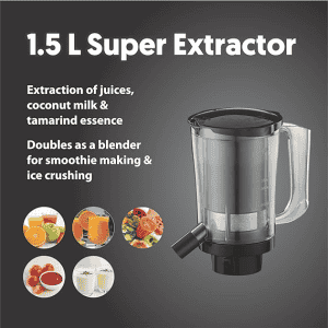 Preethi  | Zodiac | Mg 261 | 750 Watts | | 5 Masterchef Jar | Mixer Grinder | Black