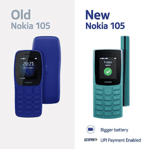 Nokia 105 DS Cyan Dual Sim Keypad Phone