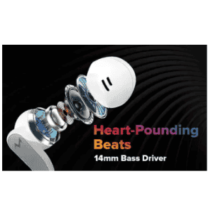 TEMPT Glider True Wireless Stereo with OxyAcoustics Pure Sound Technology Bluetooth Gaming Headset | White