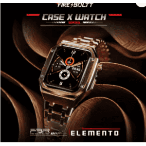 Fire-Boltt Elemento Stainless Steel, 1.95" Display | BT Calling Detachable Case Smartwatch | Gold