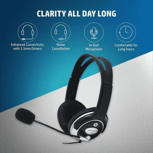 Hp Wired On Ear Headphones | B4B09PA RP
