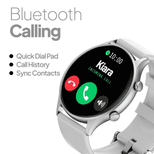 Fire-Boltt Legend Smartwatch 3.53 cm | HD Display | Bluetooth Calling | IP67 Water Resistant | Silver Grey