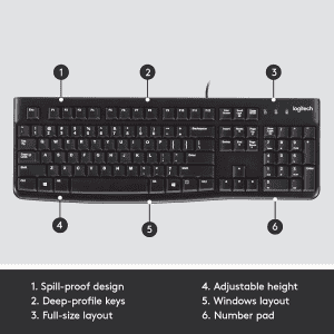 Logitech Wired Keyboard | K120