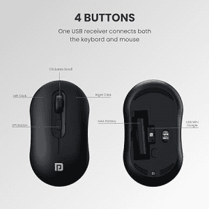 Portronics Key6 Combo Wireless Keyboard and Mouse Set | POR 1887