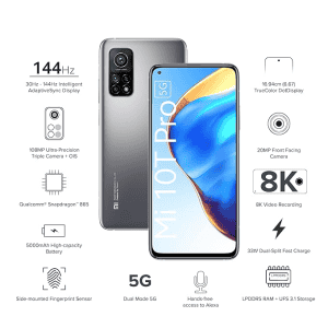 MI 10T PRO 5G | 8GB+128GB | LUNAR SILVER