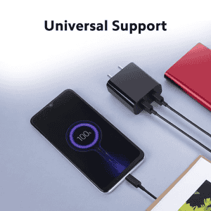 Mi USB 18W Dual Port Charger | Dual USB Port | Black