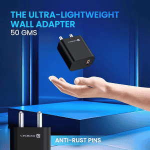 PORTRONICS ADAPTO ONE PLUS 18W CHARGER | POR 1350 | Black