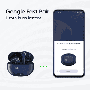 REALME TECHLIFE BUDS T100 TWS  | BLUE | RMA2109
