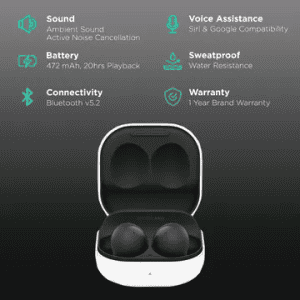 SAMSUNG GALAXY BUDS 2 | SM R177NZKAINU | GRAPHITE