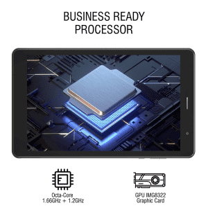 iBall iTAB BizniZ Mini | 32 GB 20.32 cm (8 inch) with Wi-Fi+4G Tablet | Coal Black