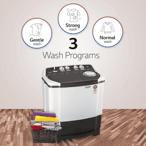 LG Semi Automatic Top Load Washing Machine | 7.5 kg | 5 Star | Dark Gray | P7510RGAZ