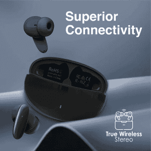 PROMATE LUSH ACOUSTIC IN EAR TWS EARPHONES | BLACK