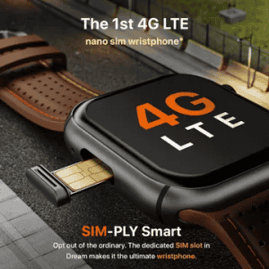 FIRE-BOLTT Dream Wi-Fi+4G SIM Android OS Wristphone | 51.3mm HD Display | In-built GPS | Fusion Flicker Strap