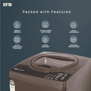 IFB | TL-R1BRS |7 kg | Fully-Automatic Top Loading Washing Machine  | Brown