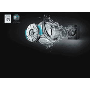 LG Fully Automatic Front Loading Washing Machine | 10 Kg |  5 Star | Middle Black | FHP1410Z5M