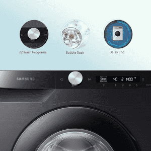 Samsung | WW12T504DAB TL | 12 kg |  5 star | Fully-Automatic Front Load Washing Machine | Black