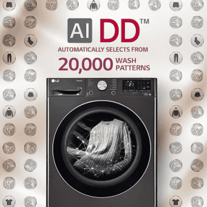 LG |  FHD1107STB | 11 kg Wash | 7 kg Dryer | 5 Star | Fully Automatic Front Load Washer Dryer Combo | Black