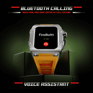 FIRE BOLTT HURACAN BSW198 | SMART WATCH | SILVER ORANGE