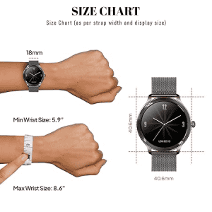 FIRE BOLTT ALLURE SMART WATCH | BSW076 | BLACK