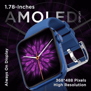 Fire-Boltt Visionary 1.78" AMOLED Bluetooth Calling Smartwatch with 368 * 448 Pixel Resolution | Blue