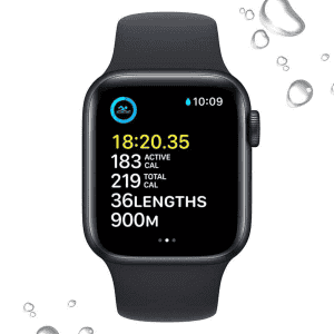 Apple Watch SE 2nd Generation | GPS 40mm | Smart watch | Midnight Aluminium Case with Midnight Sport Band