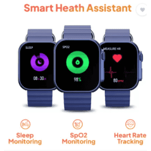 Fire-Boltt Supernova  High Resolution | 368*448px | BT Calling and 123 Sports Modes Smartwatch | Blue Strap