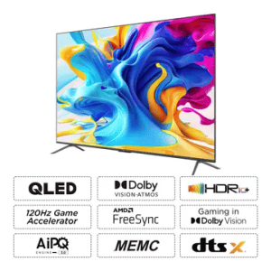 TCL 65C645 | 65 inch  QLED 4K Ultra HD Google TV with Dolby Audio & Dolby Vision