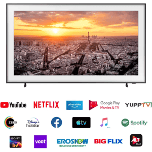 SAMSUNG  | QA55LS03BAKLXL| 139 cm (55 inch )  | QLED Ultra HD  |  4K | Smart Tizen TV with Matte Display