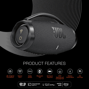 JBL BOOMBOX 3 | JBLBB3WIFIBLKIN | PORTABLE BLUETOOTH SPEAKER | BLACK