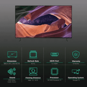 SONY | KD-75X82L | 190 cm (75 inch) | 4K Ultra HD LED Google TV with Live Colour Technology