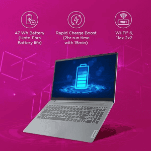 Lenovo IdeaPad Slim 3 Laptop | 82XQ008DIN | 8GB/512GB SSD/Windows 11/AMD Ryzen 3 7320U/Office 2021/Alexa Built-in | Arctic Grey