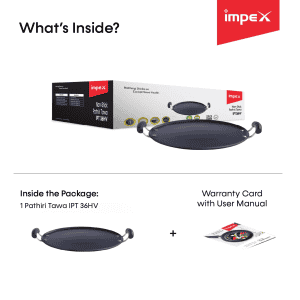 IMPEX | Non-Stick Round Pathiri Tawa | IPT 36HV