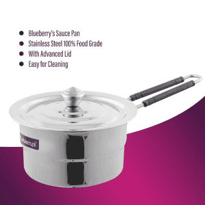 Blueberry’s Stainless Steel Sauce Pan + 24 cm Stainless Steel Fry Pan | BSP1785